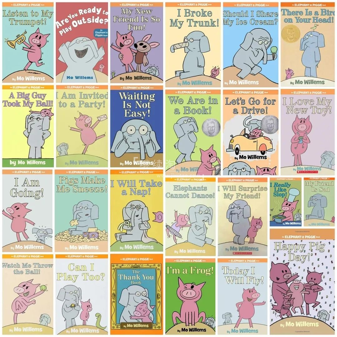 《小猪小象An Elephant and Piggie Book》经典情商启蒙英文绘本PDF+音频+视频+拓展，百度网盘下载！-爱帮您