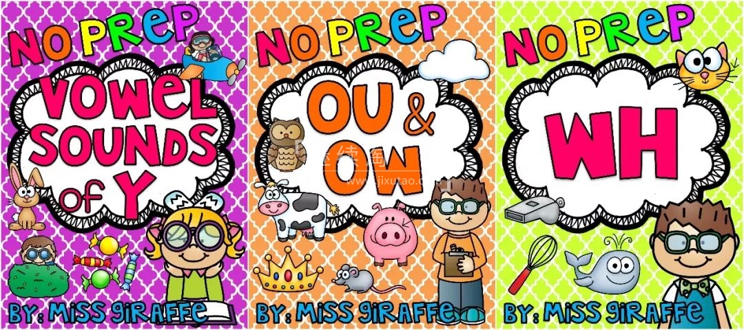 Phonics No Prep Massive MEGA Bundle 自然拼读练习册 图片3