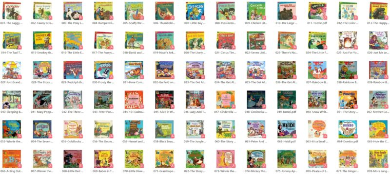 150册Disney Stories迪士尼动画故事英语绘本PDF+原版音频MP3