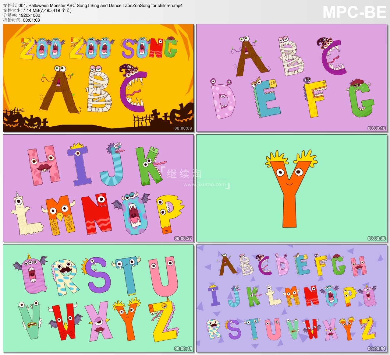 Youtube ZooZooSong ABC Kids Song 314 1080P 